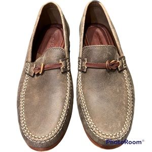 Johnston & Murphy Baldwin leather bit slip-on loafer shoes 10.5 New